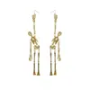 Pendientes de calavera transfronterizos nuevos moda europea y americana nicho personalidad única tendencia única pendientes góticos oscuros