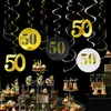 Nuevo Estilo Adorno Colgante Espiral de PVC Transfronterizo Decoración de Cumpleaños 18º 20º 30º 40º Suministros para Diseño de Fondo de Fiesta