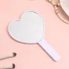 Espelho de Maquiagem Temático de Amor para o Dia dos Namorados, Espelho Mini de Mão, Espelho Portátil para Retoques de Maquiagem, Espelho Personalizado de Presente para Empresa de Beleza