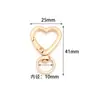 Broche de Langosta de Aleación Broche de Langosta Colorido en Forma de Corazón Llavero de Corazón Bolso Broche de Resorte de Corazón Accesorios para Joyería DIY