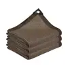 Malla de sombreo para café comercio exterior malla de sombreado europea y americana vela de sombra transfronteriza red de privacidad para balcón borde red de protección solar perforada