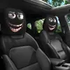 Funda de reposacabezas de coche con expresión divertida transfronteriza, funda elástica impresa para soporte de cuello de reposacabezas, funda personalizable para almohada de coche, almohada para el cuello