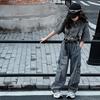 Traje de Otoño para Niñas 2024 Nueva Moda Niñas Estilo Coreano Moderno Cool Cremallera Mezclilla Conjunto de Dos Piezas