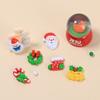 Accesorios de Resina Infantiles Hechos a Mano DIY Amuletos Pegamento Crema Agujero para Pasador Hebilla de Zapato Campana Navideña de Dibujos Animados
