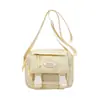 Bolsa Transfronteriza de Gran Capacidad para Mujer, Bolso Transparente Lindo Nuevo Estilo Coreano, Bolso Cruzado Sencillo Estilo Japonés para Clase y Viajes Diarios