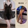 Bingliu Guo Lencería Sexy, Camisón Sexy de Encaje Tentación, Pijama Transparente Abierto Caliente, No es Necesario Quitarse el Uniforme