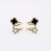Celebridad de Internet Popular Pendientes de Circonita Micro-Pavimentados Diseño de Nicho Clip para Cartílago de la Oreja Personalizado Pendientes de Estrella Exquisitos Versátiles Joyería