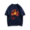 Camiseta de manga corta con estampado de dragón de fuego de Pokémon de seda de leche para hombre y mujer, top holgado versátil de verano estilo ins