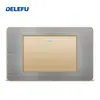 Painel de Aço Inoxidável Cinza Tipo 118 Estilo Tailandês com Tomada Interruptora de Carregamento Rápido USB Tipo-C 20W para Instalação Embutida na Parede
