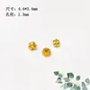 Rueda de Cuentas Doradas Chapadas en Plata S925 Cuentas para Atar Cuentas de Linterna Cordón para Pulsera Collar Adorno Cuerda diy Producto Semi-acabado