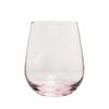Vaso de jugo de vidrio transparente de fábrica de 560 ml, color rosa, de gran capacidad, para huevos, limón, leche para el desayuno.