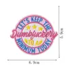 Bar Imagen Principal Parche Bordado de Mezclilla Parche Rosa de Niña para Bolsos Chaquetas Decoración Logo Bordado por Computadora Coche Deportivo