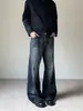 Jeans de pierna recta para hombre, estilo vintage lavado, transfronterizos europeos y americanos, corte Cleanfit con ligero acampanado
