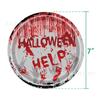 Nuevo Tema de Fiesta de Halloween Mano de Sangre Vajilla Thriller Rojo Decoración Infantil Desechable Tridimensional