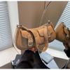 Bolso Cruzado de Hombro Portátil de Estilo Coreano Casual Versátil Bolso Baguette de Doble Bolsillo de Lujo Ligero de Nicho Bolso Nuevo para Mujer