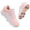 Zapatos de golf para hombre y mujer, nuevos, con botones de clavos fijos, nuevos, impermeables, cómodos, transpirables, deportivos, zapatos de golf para hombre