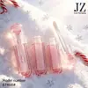 Pedido Jinze: Aplicador de Pincel Redondo Grueso, Tubo de Brillo de Labios Translúcido Rosa con Forma de Corazón, Material de Empaque de Tubo Vacío de Plástico