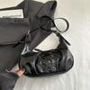 Tendencia de Moda Bolso Nuevo con Forma de Luna con Lazo Dulce y Fresco, Bolso de Hombro Único, Nuevo Bolso Cruzado Texturizado Versátil y Elegante para Mujer 2026