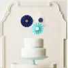 Bolo de girassol para festa cartão de aniversário em origami suprimentos de estética para confeitaria bandeira de origami plug-in de sobremesa de aniversário