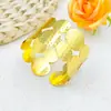 Anillo de Servilleta Abierto Geométrico de Diseño Metálico Transfronterizo Europeo y Americano, Soporte para Servilletas con un Ambiente Punk Retro Exagerado