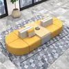 Oficina de Institución de Capacitación para Jardín de Infantes Vestíbulo del Banco Área de Descanso de Ocio Sala de Recepción Combinación de Módulos de Sofá Creativo