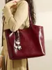 Bolsa de Mano Qiuyang Té Cálido para Mujer 2025 Nueva Gran Capacidad Bolsa para Mamá Viaje Retro Portátil Bolso de Hombro