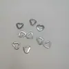Colgante de Candado Corazón con Ojal Hueco de Acero Inoxidable Moda Japonesa y Coreana Collar de Acero de Titanio Aretes Accesorios para Joyería DIY