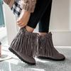 Botas de Mujer con Borlas para Combinar con Todo Zapatos Comercio Exterior Talla Grande Botas de Mujer Botines Botines Mujer JGB2022N011015