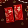 Novos Estilos de Envelopes Vermelhos de Casamento, Bolsas de Envelope Vermelho de Casamento de Alta Qualidade com Palavras Felizes, Universais para Casamentos, Envelopes Vermelhos Estilo Chinês com Palavras Felizes, Atacado de Fábrica