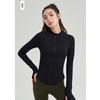 Nueva Ropa Deportiva de Primavera y Verano, Cardigan con Cremallera para Aeróbicos y Running, Cuello Alto Tejido, Corte Ajustado, Ropa de Fitness y Yoga para Mujer