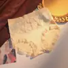 Bragas de Mujer de Talle Alto Satinadas Retro Versátiles Encaje Hueco Patchwork Algodón Puro Seda Entrepierna Antibacteriana Talla Grande