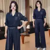 Conjunto de Falda con Tirantes de Mezclilla para Mujer 2026 Otoño Nuevo Casual Elegante Adelgazante Dos Piezas Conjunto de Vestido con Tirantes
