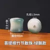 Cuentas sueltas de jade blanco bodhi, cuentas redondas, cuentas espaciadoras, cuentas hechas a mano, león quemado al carbón y gato de la suerte, cuentas para pulsera de raíz de bodhi DIY