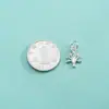 Colgante Árbol de la Vida de Plata de Ley S925 Colgante Pequeño Copo de Nieve Estilo Coreano Estilo Ins Pulsera de Perlas Collar de Cristal Colgante de Plata