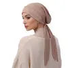 Gorro Sombrero Hiyab Elástico con Serpentinas, Gorra Base, Sombrero Turbante, Sombrero Pirata de Atar