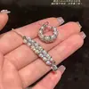 Aretes de Perla de Agua Dulce Natural 3-4 mm Trenzado Completo de Diamante Nicho Pendientes de Gama Alta Lujo Accesible Versátiles Brillantes y Nobles