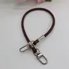 Fivela de Porta de PU de Alta Qualidade, Cordão Redondo Curto de Couro, Alça de Bolsa Substituível Multicor, Alça de Couro para Celular