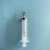 Suministradas directamente por el fabricante, jeringas veterinarias desechables, jeringas de plástico rectas de tamaño pequeño con tapones de goma industrial y agujas