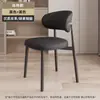 Silla de Vestir con Respaldo de Lujo Ligero, Silla Casual para Negociación, Silla Nórdica para Comedor, Silla Moderna Simple para el Hogar, Silla con Cabeza de Toro de Celebridad de Internet, Hotel Restaurante