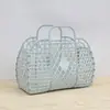 Cesta Portátil para Artículos de Tocador, Cesta Versátil Hueca para Compras y Snacks, Cesta de Baño Plegable Portátil Grande, Cesta Portátil para Frutas