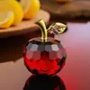 Pujiang Cristal Grande Quantidade em Estoque Atacado Enfeites de Maçã Decoração de Casa Sala de Estar Armário de Vinho Pequeno Cristal Branco