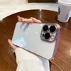 Para iPhone16 funda de teléfono de PC mate mate electrochapada Apple 15PRO película protectora de lente todo incluido i13