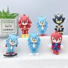 Llavero Colgante de Sonic de Dibujos Animados, Ratón Sonic, Colgante para Mochila Escolar, Muñeco de Plástico Blando, Caja Sorpresa, Soporta Personalización