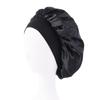 Gorro de Satín Banda Ancha para el Cabello Sombrero Redondo Sombrero de Cinta Salón de Belleza Sombrero para Casa TJM-301