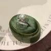 Anillo Zhuji Relleno de Oro de 14K Cinta Perla de Agua Dulce Natural Ajustable Estilo Ins Exquisito Versátil Anillo de Perla Grande