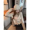 Cárdigan de Punto con Diseño de Encaje Patchwork Temporada Primavera y Otoño 2026 Nuevo Suéter Abrigo Suave y Acogedor para Mujer Tendencia de Moda