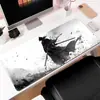 Estilo de Ponta Mouse Pad Flor de Cerejeira Série de Tapetes de Mesa Grandes Mouse Pad Preto e Branco Borracha Antiderrapante Computador