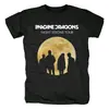 Camiseta de Algodón Vintage Imagine Dragons Estampada Banda de Rock Se