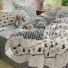 Juego de ropa de cama de cuatro piezas estilo coreano, de algodón lavado suave y delicado, 100% algodón con ribete de encaje, incluye funda de edredón y sábana bajera, disponible como juego de tres piezas para una persona