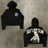 Sudadera con capucha para hombre Y2K Harajuku Hip Hop Estampado Gráfico de Dibujos Animados Pullover Moda Casual Holgada Sudaderas Hombre